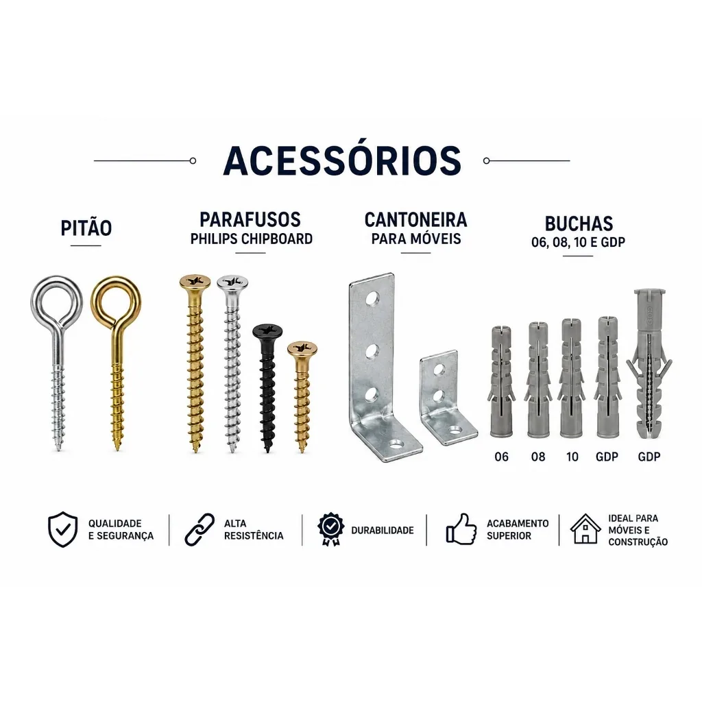 Fixadores e Acessórios